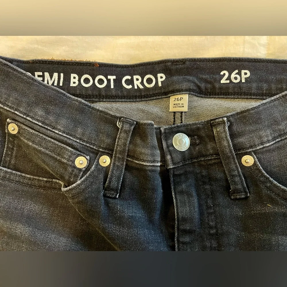 J.Crew Women's Black Demi Crop Boot Jeans 26P - Picture 3 of 9